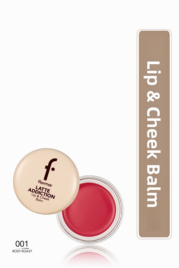Latte Soft Textured Natural & Glossy Finish Lip and Cheek Balm - 003 Berry Mocha