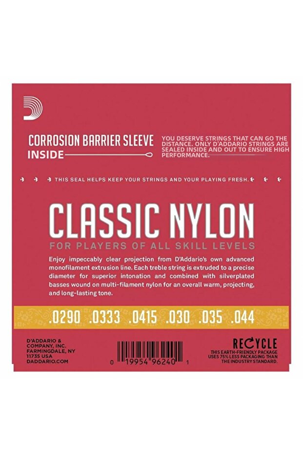 D'Addario Ej27N 4/4 Normal Tension Classical Guitar String - 2