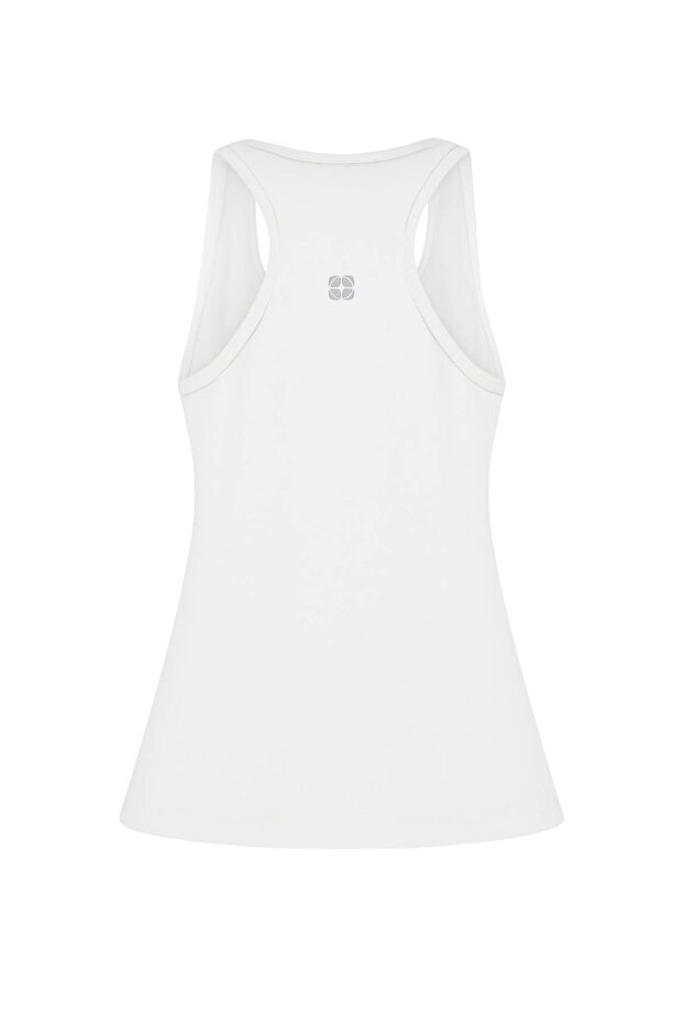 Ekru-Bordo 2'li Micro Kumaş Örme Spor T-Shirt THMSS26TS00001 - 16
