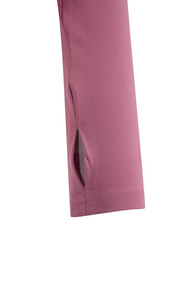 Pembe Soft Fırçalı Kumaş Kapüşonlu ve Reflektör Baskılı Örme Spor Ceket THMAW26SK00000 - 7
