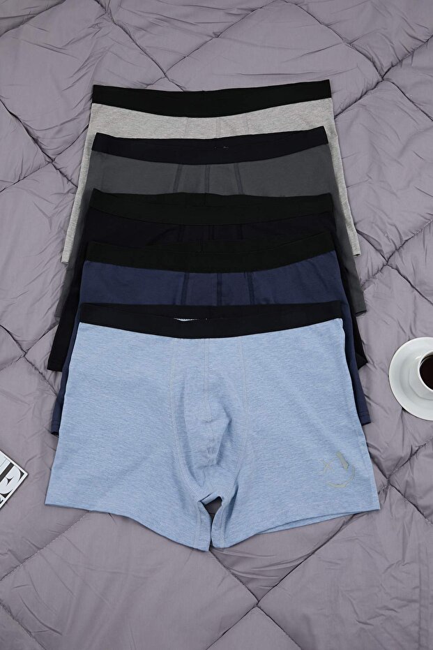 Çok Renkli Büyük Beden Erkek 5'li Boxer TMNAW26DM00008 - 1