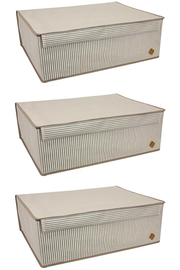 Cutie multifuncțională maro, pachet de 3 - 5