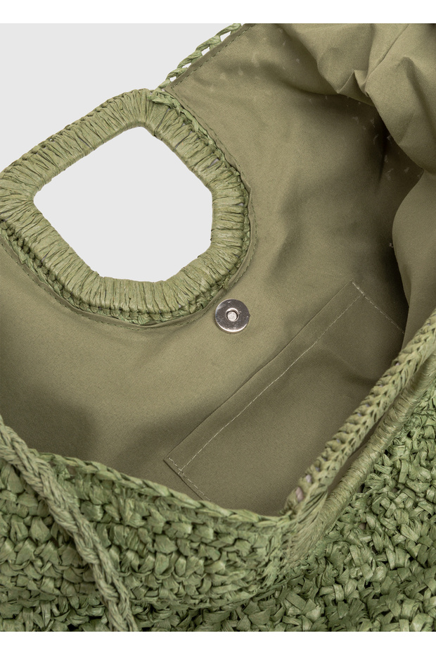 Hasır Omuz Çantası - 4