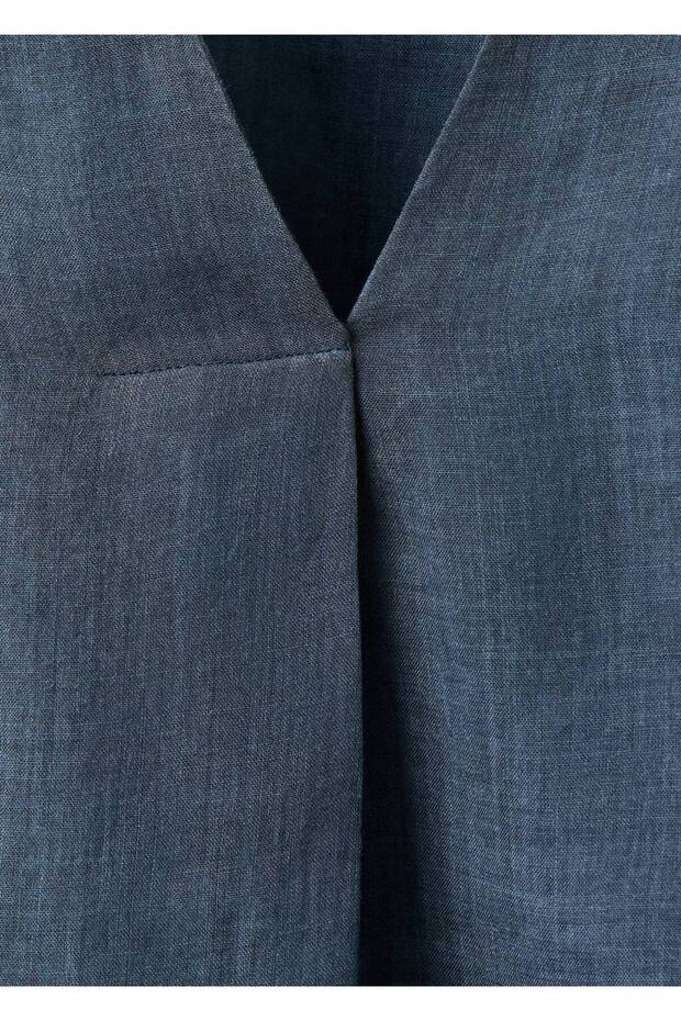 %100 rami overdyed görünümlü kaftan - 7