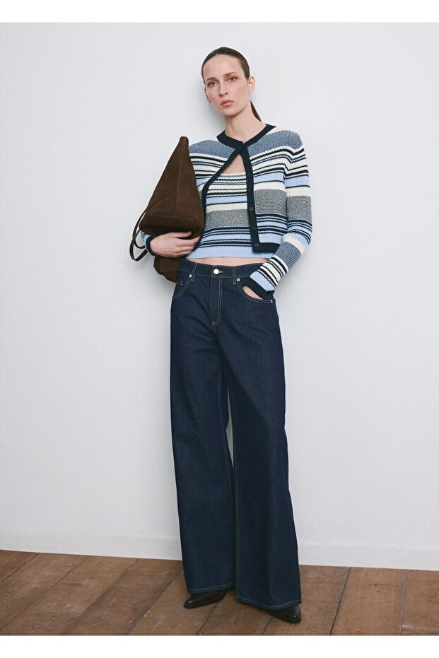 Çizgili örgü hırka - 2