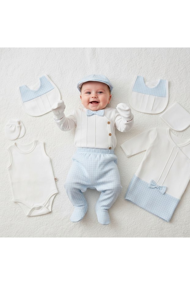 Baby Boy 0-3 Months Karizma Nerveul 10-Piece Hospital Discharge Set