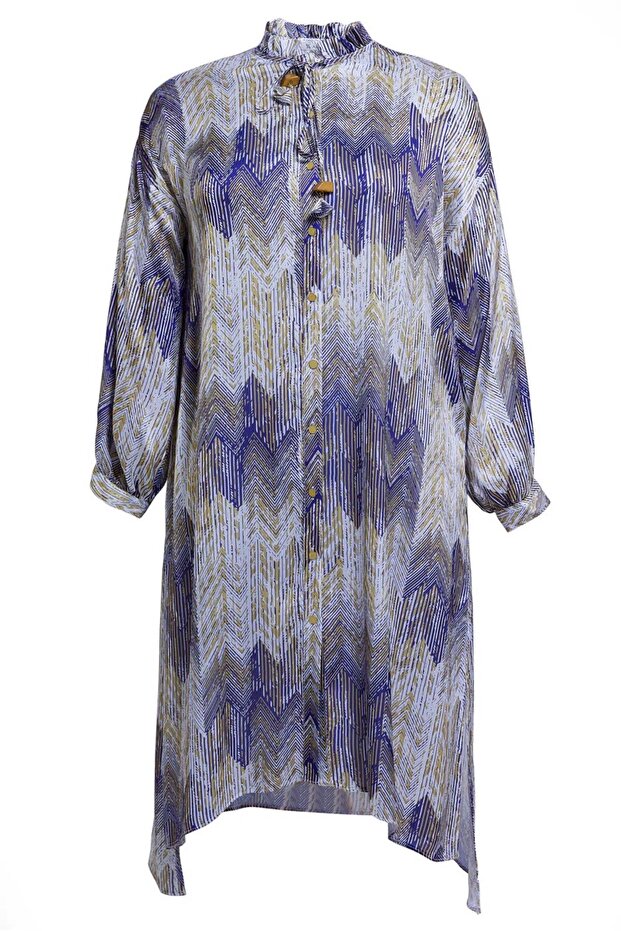 تونيك منقوش مقاس كبير 20521 - 2