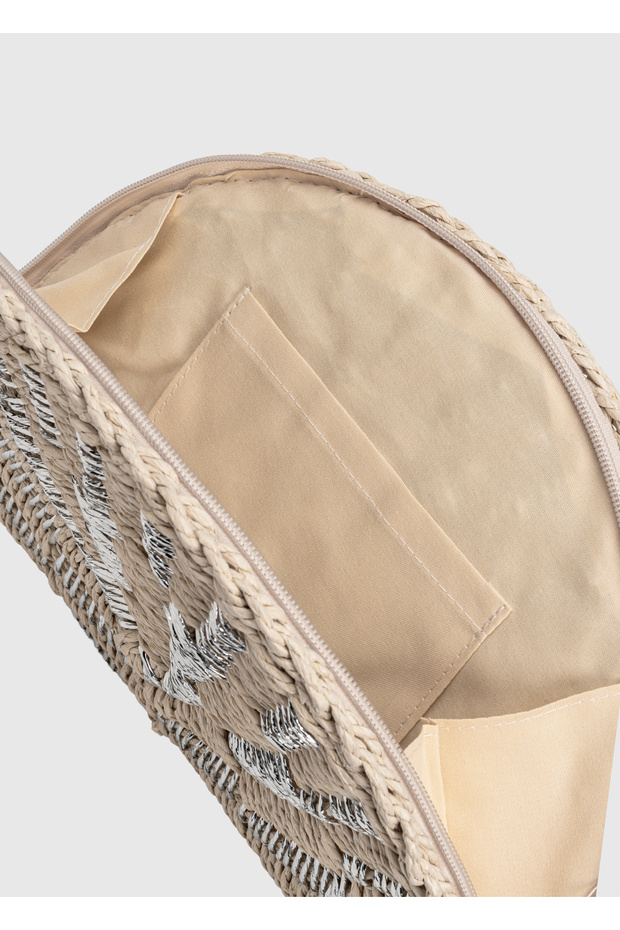 Hasır Clutch El Çantası - 4