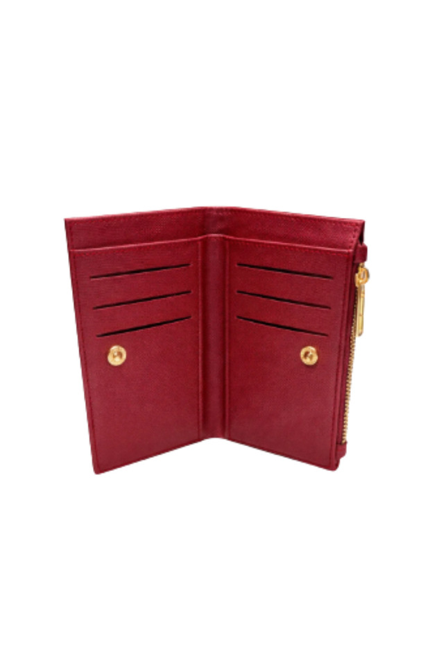 محفظة أساسية بنمط جلد التمساح مع سحاب ذهبي - 6