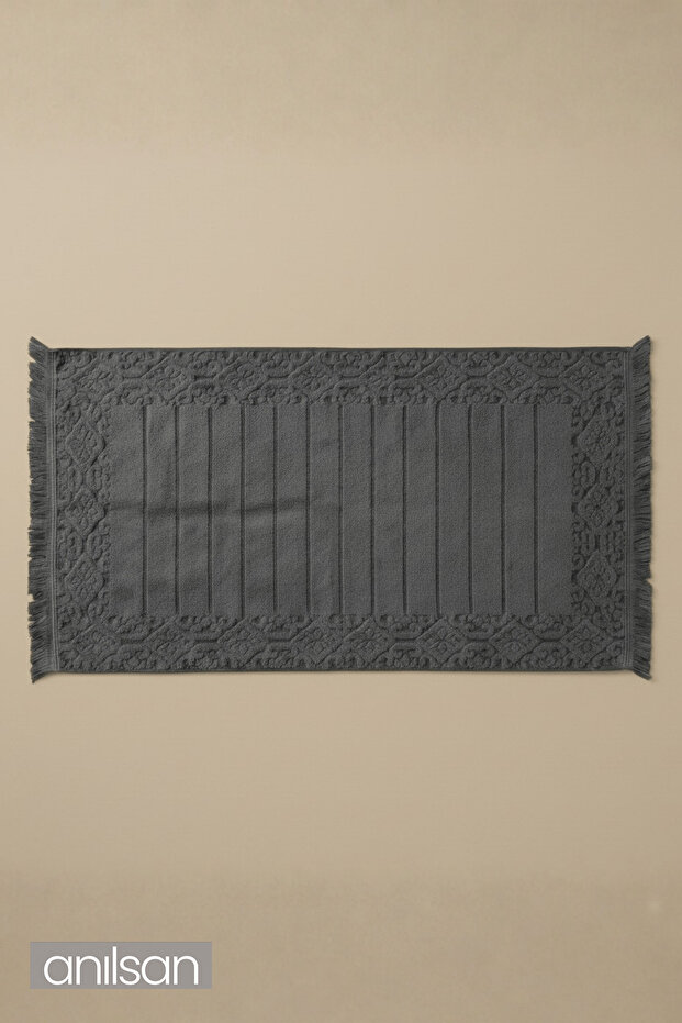 Aflora 100% Cotton Foot Towel - Anthracite 60X130, 690 Gr