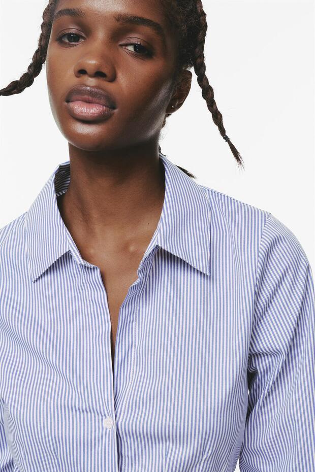 Pens detaylı dar kesim gömlek - 6