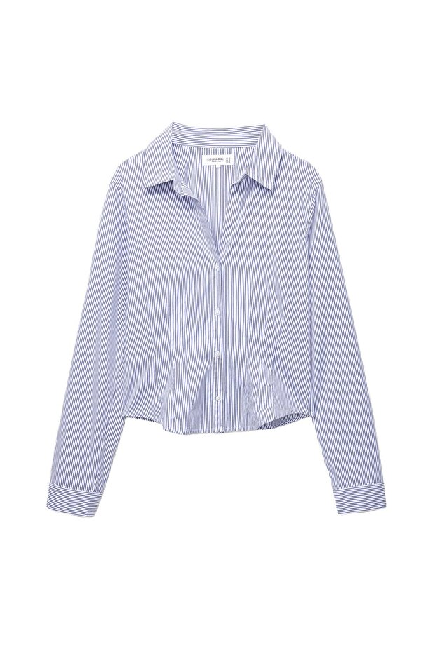 Pens detaylı dar kesim gömlek - 4