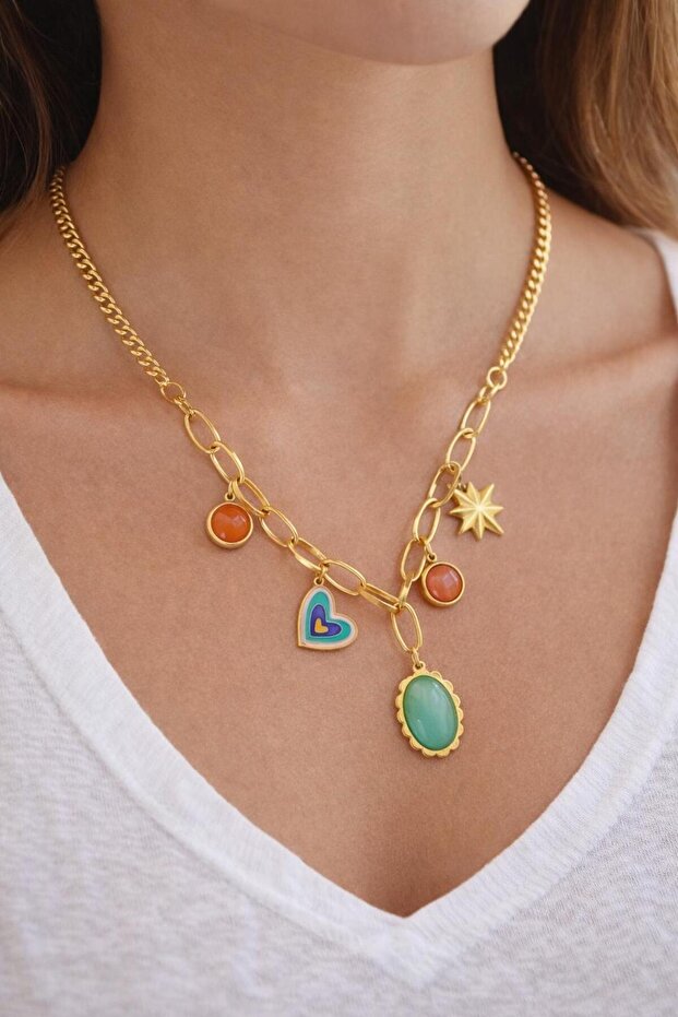 Cool Çelik Zincir Kolye - 2