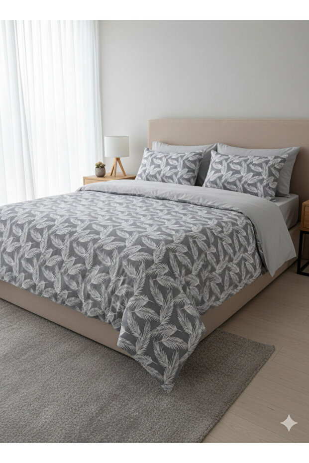DESIGN OF COLORS DOUBLE BED SHEET SET (WITH ELASTICED SHEET)