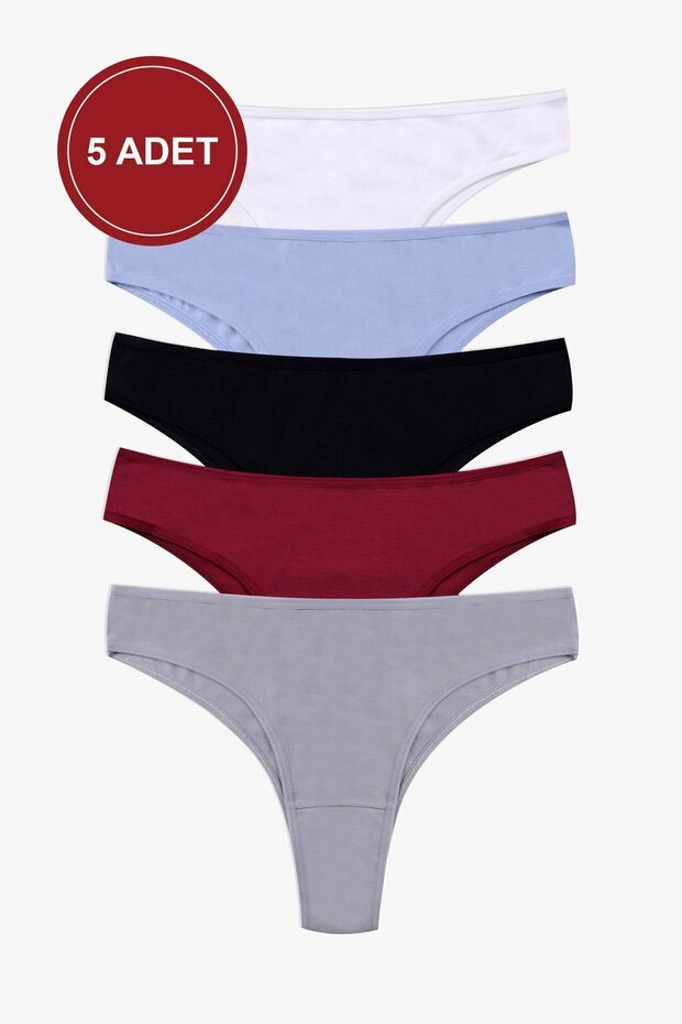 Women's 5-Piece Lycra Brazilian Panties