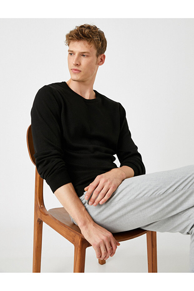 Black Basic Sweater