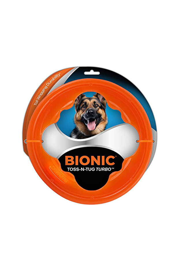 Bionic toss-n-tug turbo dog toy