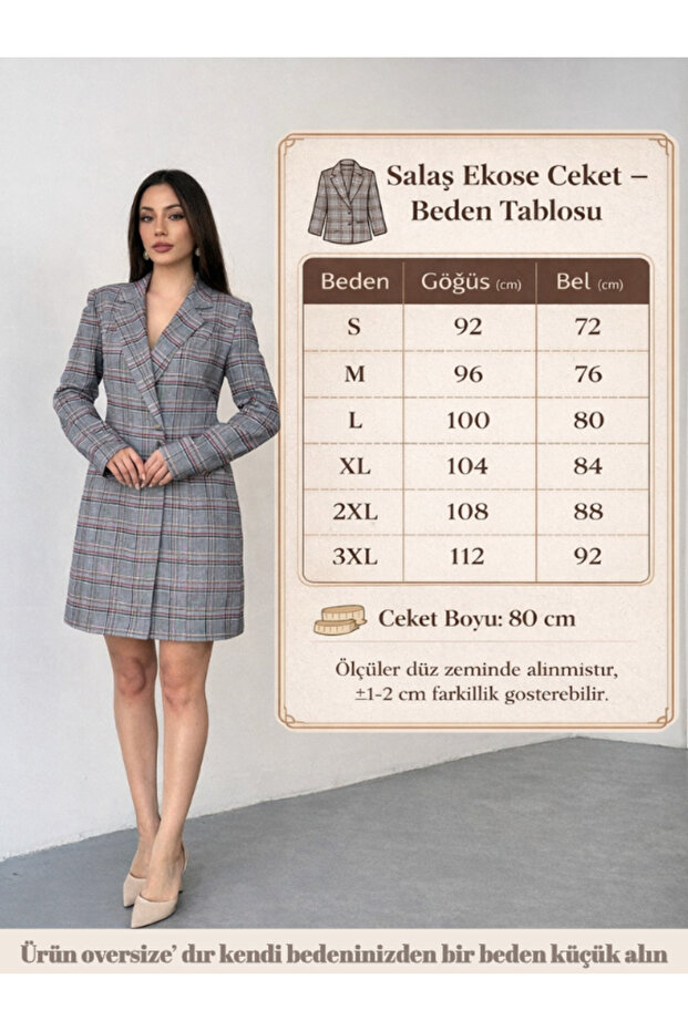 Salaş Ekose Ceket - 9