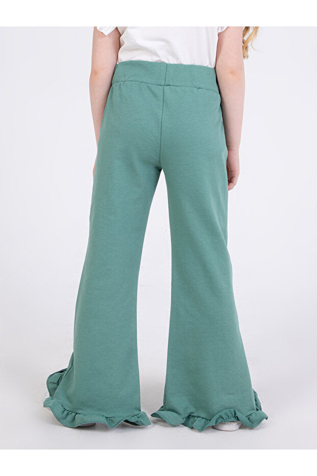 Devojčice zelene trenerke sa volanima - 3