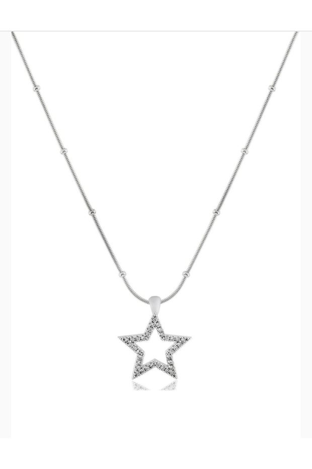 Çelik Yıldız Silver Kolye - 2