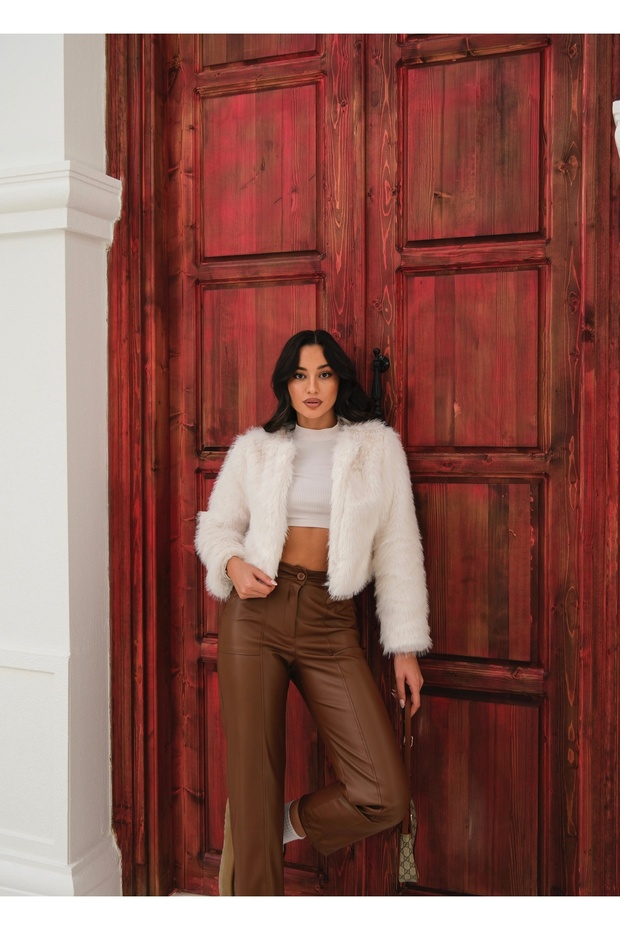 YAKASIZ İTHAL KALİTELİ KÜRK - 4