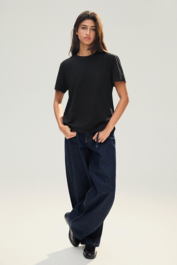 Kısa kollu basic tişört - 3