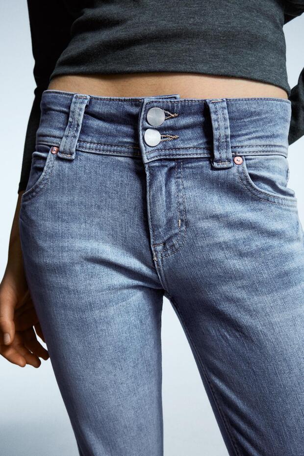 Düşük bel bootcut jean - 4