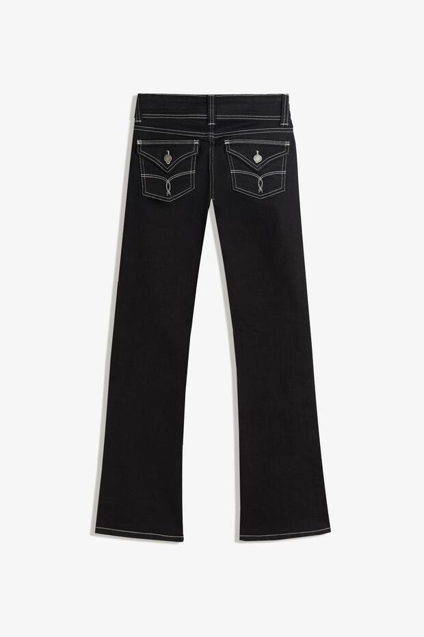 Jean bootcut kapaklı - 5