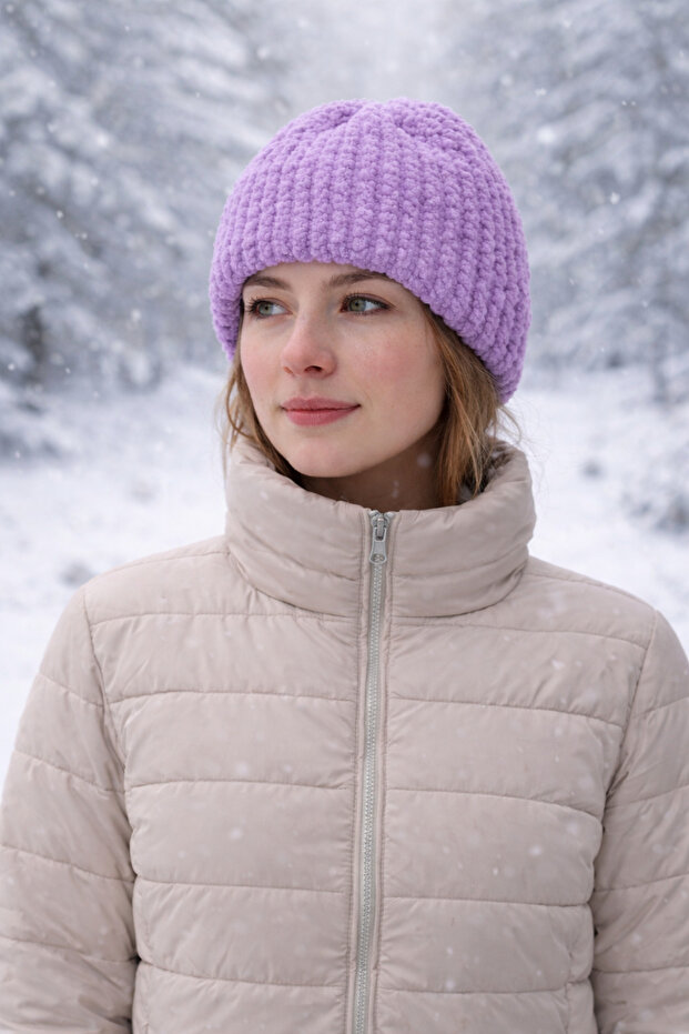 El Örmesi Yumuşak Bere Şapka - 2