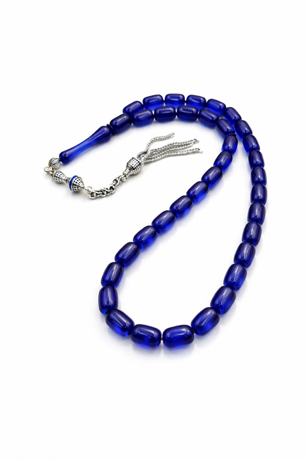 Transparent Parliament Capsule Cut Amber Prayer Beads