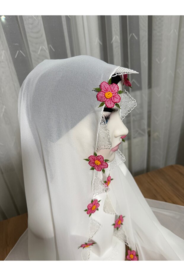 İğne oyası namaz başörtüsü - 3