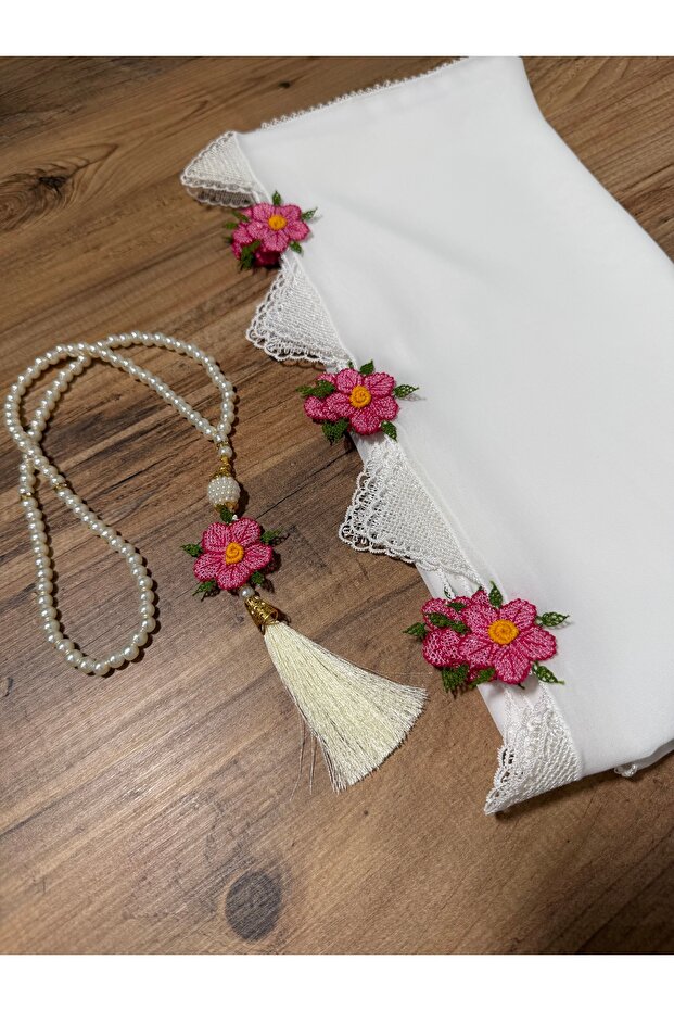 İğne oyası namaz başörtüsü - 4