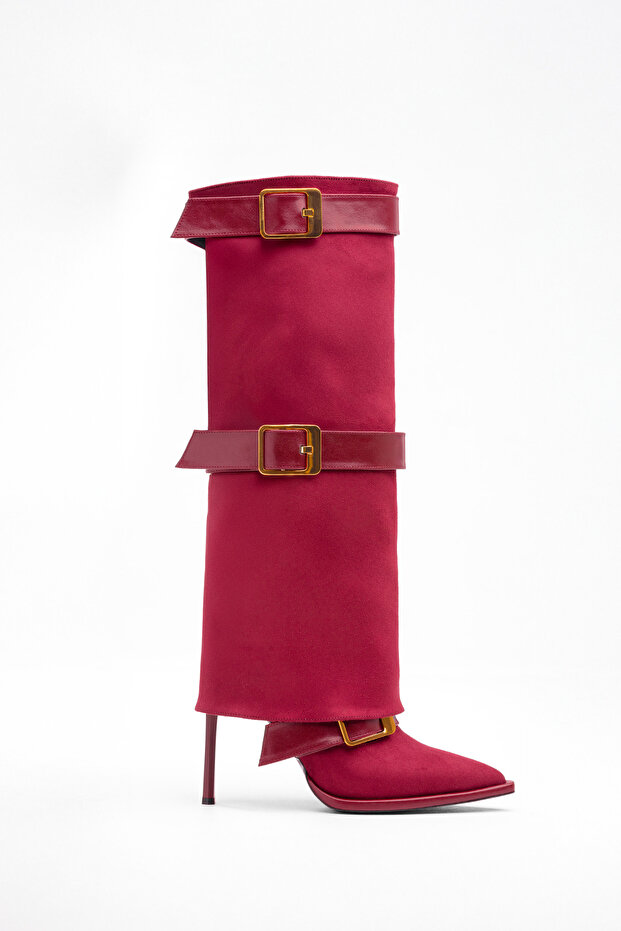 Thin Heeled Knee-Length. Women's Boots – Stylish and Modern Design, Durable and Comfortable. Heeled Boots