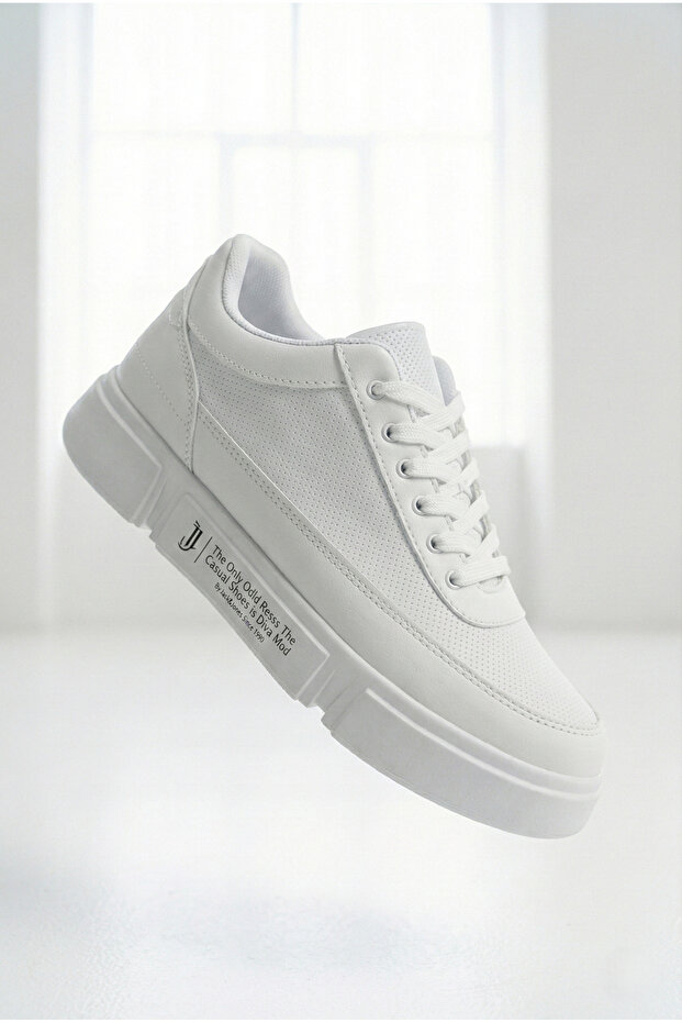 Jack Casual Comfortable Thick Sole White Men's Sports Shoes