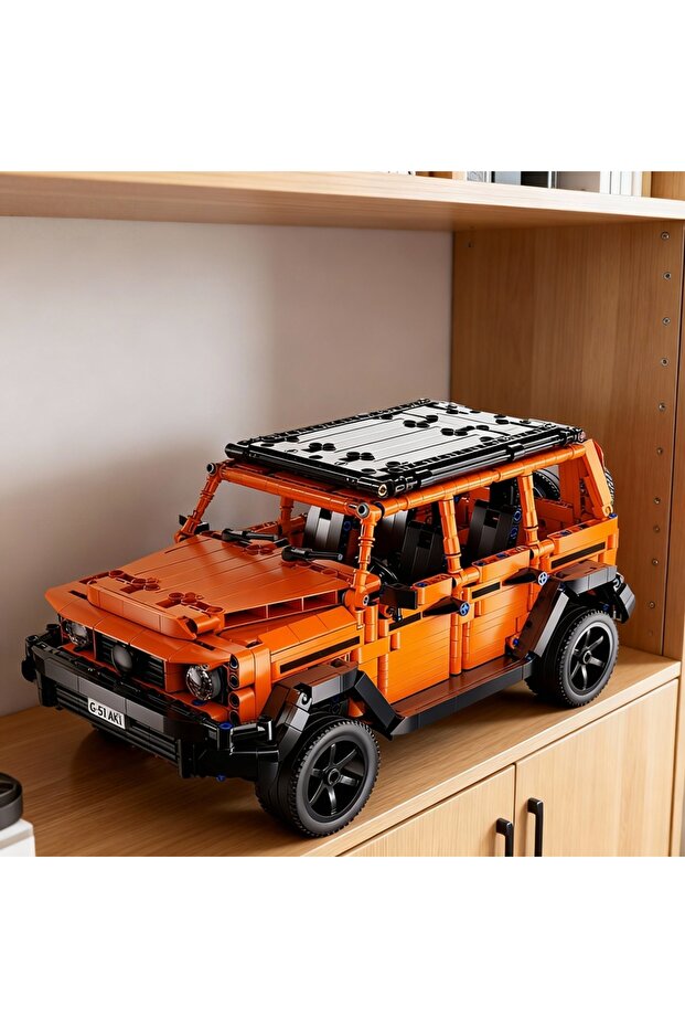 Orange buggy Technical 1:14 G500 Professional Line Off Road Car Building Block SUV Construction Bric