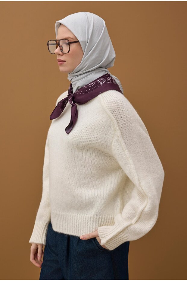 Soft Kraş Eşarp Gri - 2