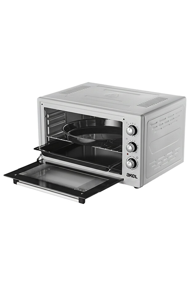 AF930L 45 lt Gri Midi Fırın, İç aydınlatmalı, Zaman Ayarlı, Izgara ve Fırın, 2 Tepsi 1 Tel Izgara - 3