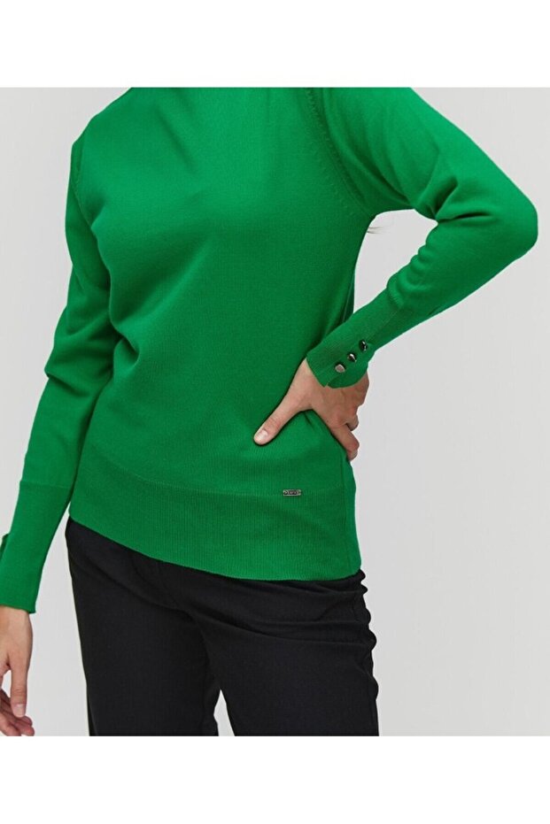 Sıfır Yaka Triko Bluz - 3