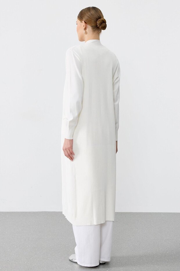 SOSİS CEPLİ BASIC RAYON HIRKA EKRU - 4