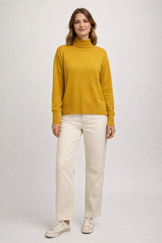 Basic Triko Bluz - 1