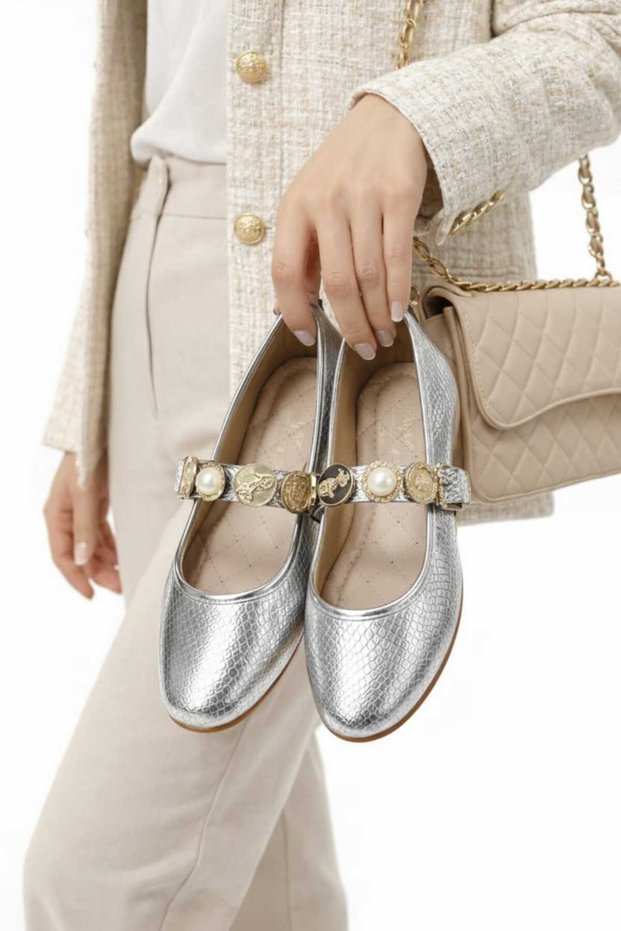 Daily Women's Ballerinas Adjustable Buckle Lightweight Comfortable Shoes