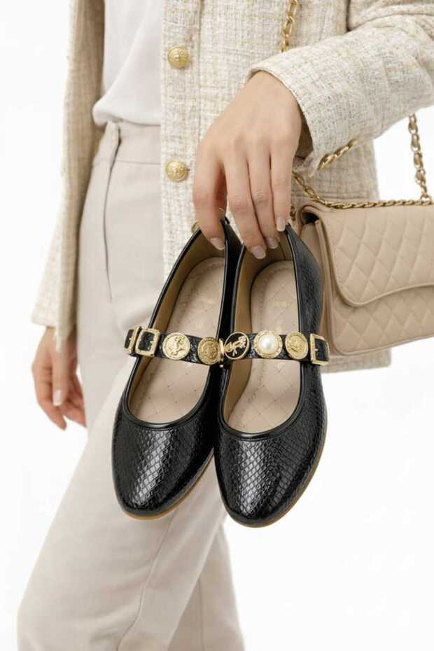 Daily Women's Ballerinas Adjustable Buckle Lightweight Comfortable Shoes