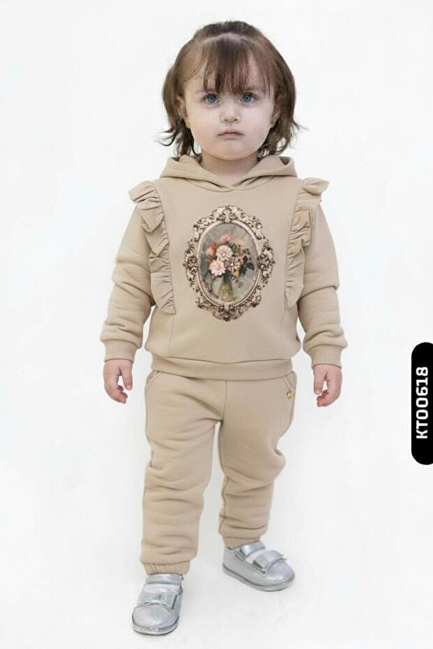Girl's Tracksuit Set 1-5 Years Old 7032