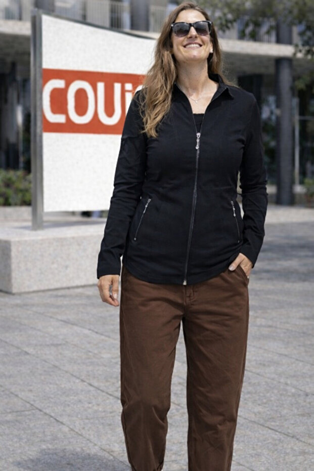 дамска еластична блуза - 1