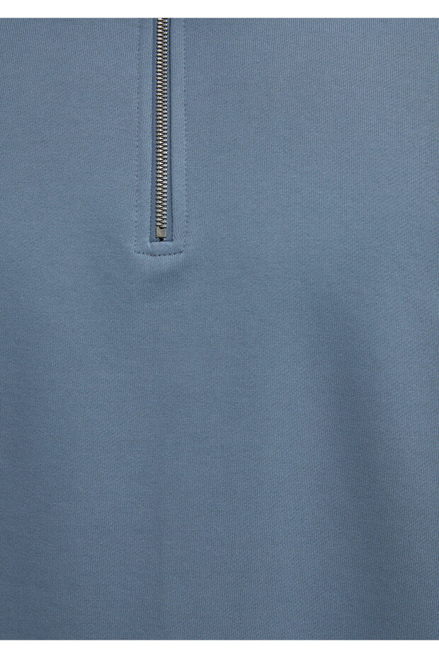 Yarı Fermuarlı Basic Sweatshirt 0S10419-80889 - 8