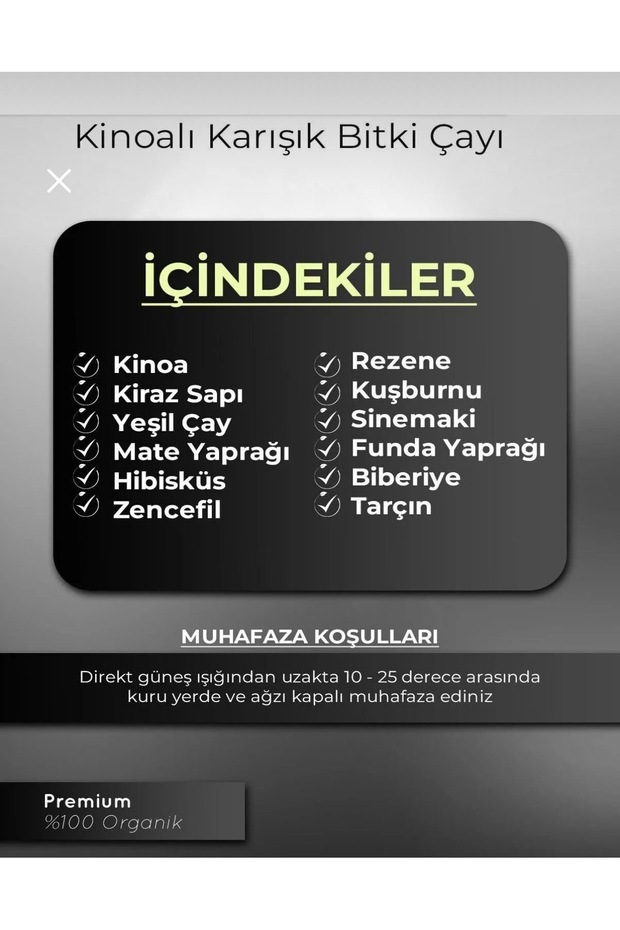 özel formül Form Bitkisel Kinoa Çayı 30’ Lu - 3