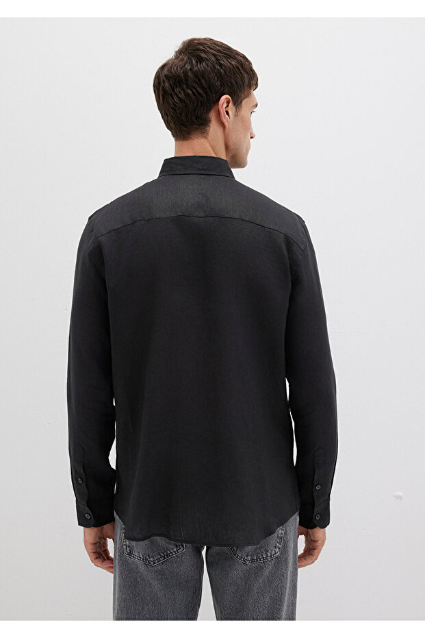 UZUN KOL GÖMLEK Siyah - 5