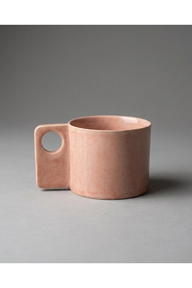 كوب من الخزف الحجري مستطيل الشكل بمقبض - 2