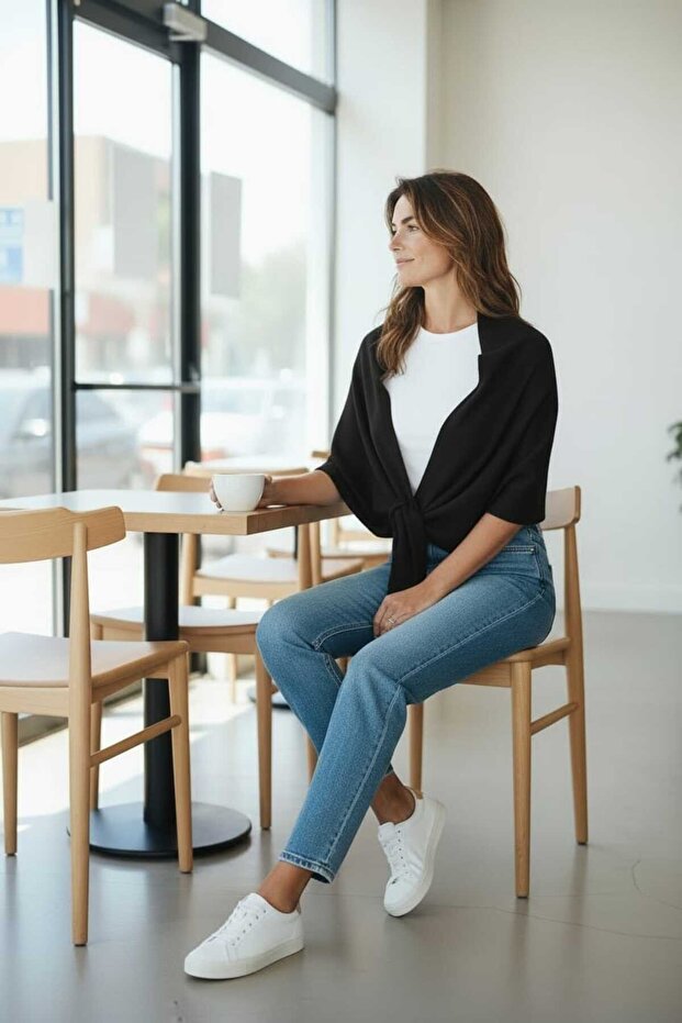 ÜÇGEN İÇTEN GEÇMELİ OMUZ ŞALI - 3