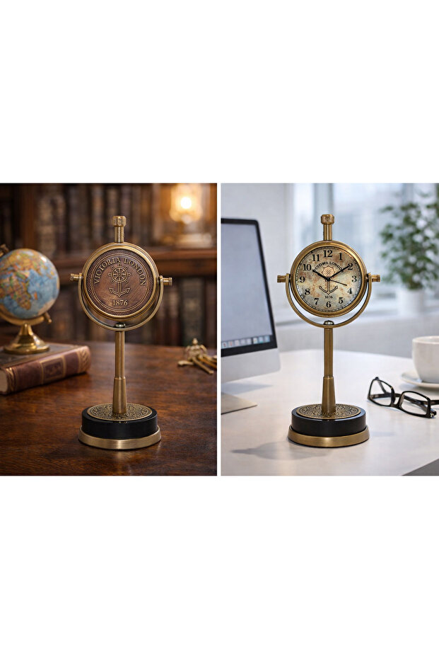 Masa Üstü Pirinç Saat Model 3 - 4